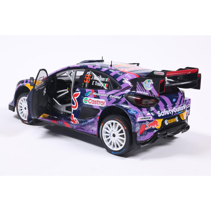 1:18 FORD PUMA RALLY1 HYBRID PURPLE #55 MCERLEAN / TREACY RALLYE MONTECARLO 2025