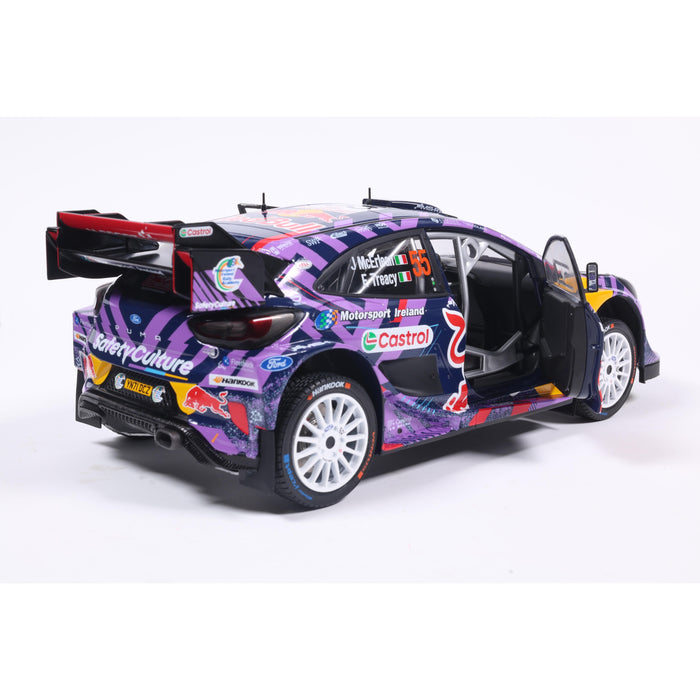 1:18 FORD PUMA RALLY1 HYBRID PURPLE #55 MCERLEAN / TREACY RALLYE MONTECARLO 2025
