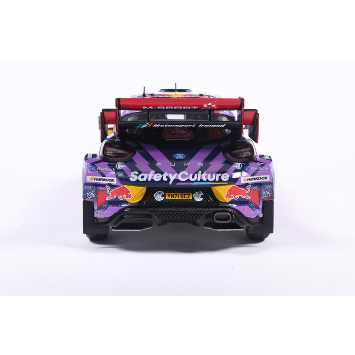 1:18 FORD PUMA RALLY1 HYBRID PURPLE #55 MCERLEAN / TREACY RALLYE MONTECARLO 2025