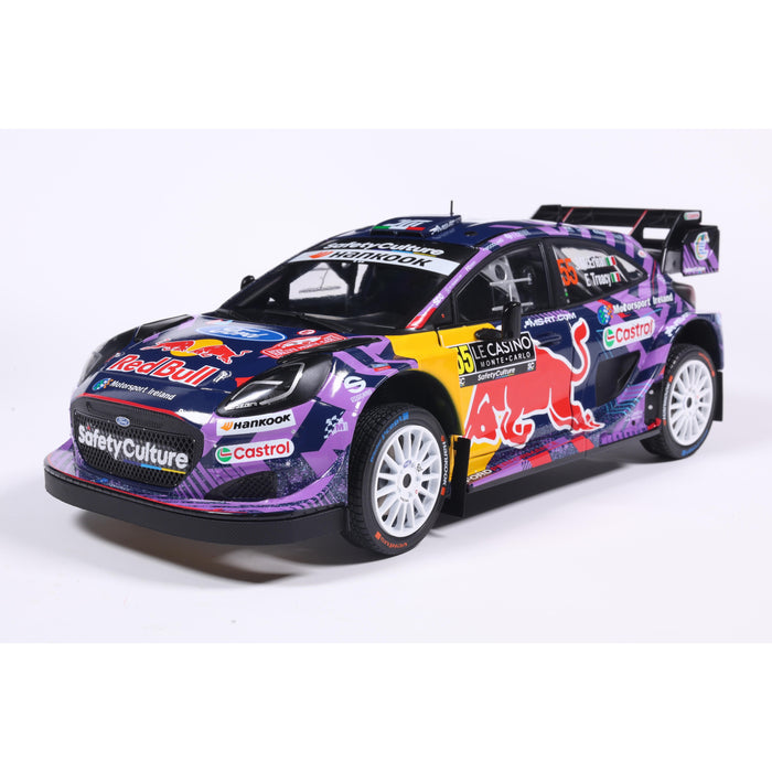 1:18 FORD PUMA RALLY1 HYBRID PURPLE #55 MCERLEAN / TREACY RALLYE MONTECARLO 2025