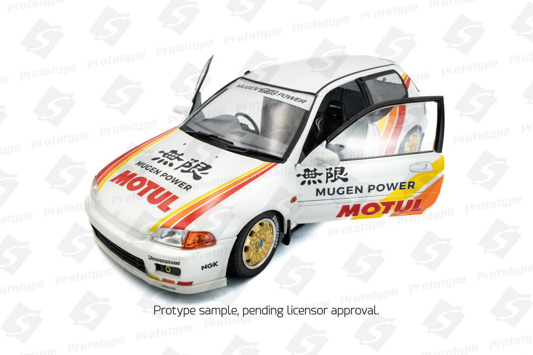 1:18 Honda Civic (EG6) Solido Works Mugen Racing White 1992