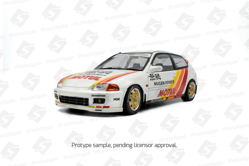 1:18 Honda Civic (EG6) Solido Works Mugen Racing White 1992