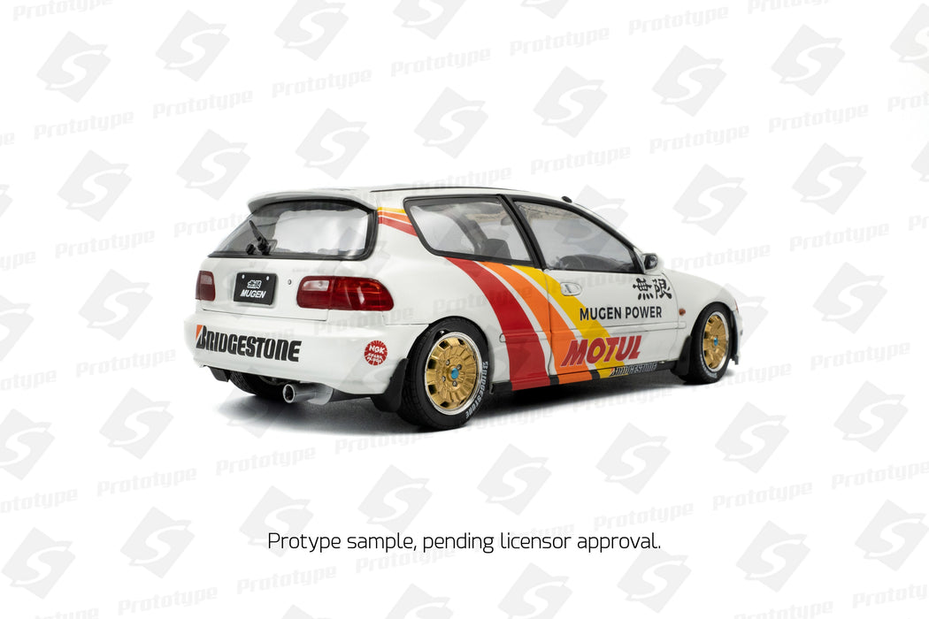 1:18 Honda Civic (EG6) Solido Works Mugen Racing White 1992