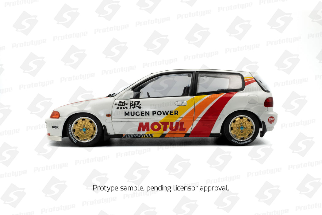 1:18 Honda Civic (EG6) Solido Works Mugen Racing White 1992
