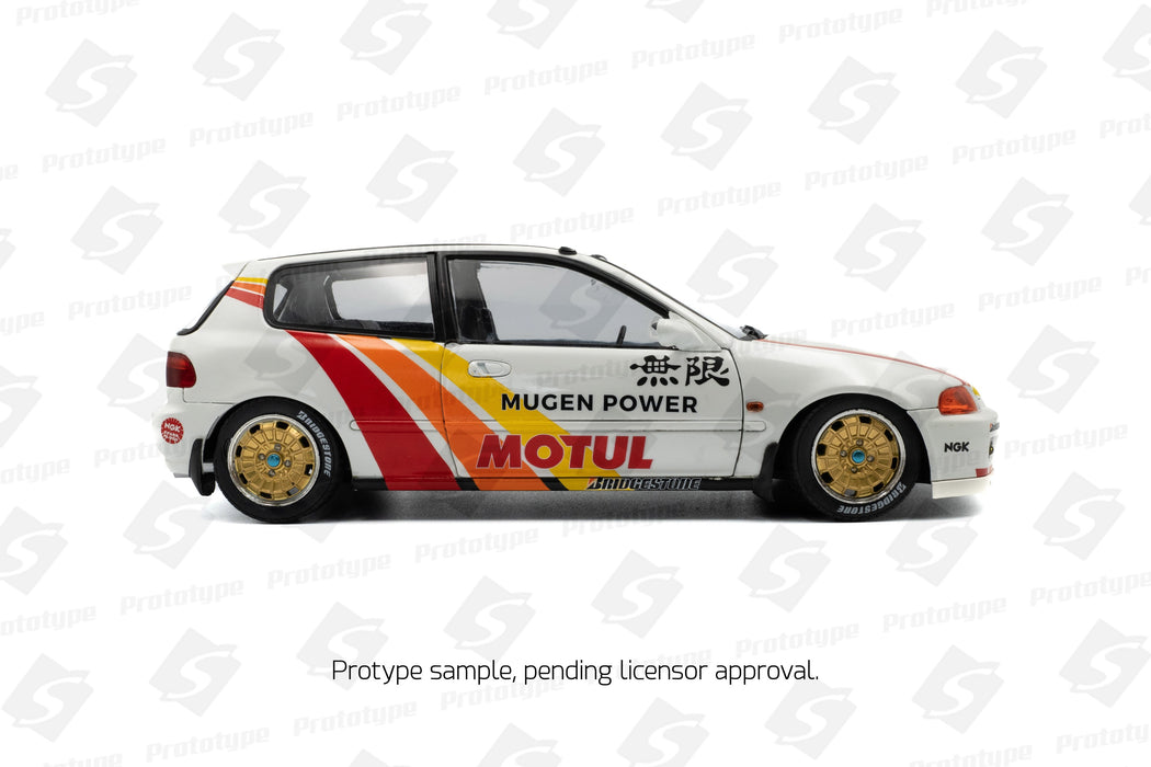 1:18 Honda Civic (EG6) Solido Works Mugen Racing White 1992