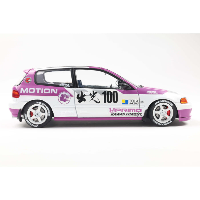 1:18 HONDA CIVIC (EG6) KAIDO RACER WHITE 1991