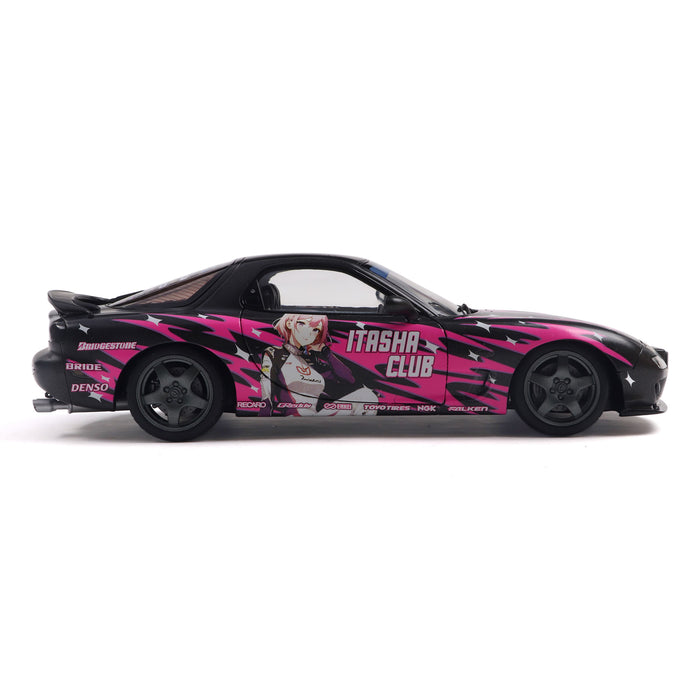 1:18 Mazda RX7 FD3RS Solido Works Itasha Club Pink 1999