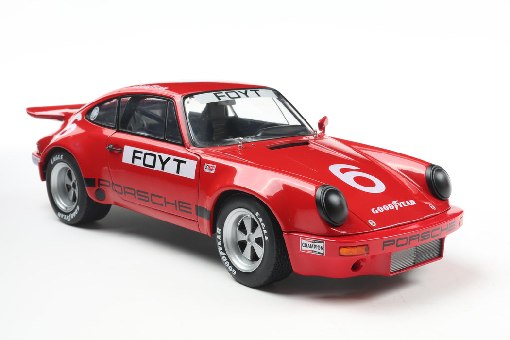 1:18 Porsche 911 IROC Red #6 Foyt IROC Daytona 1974