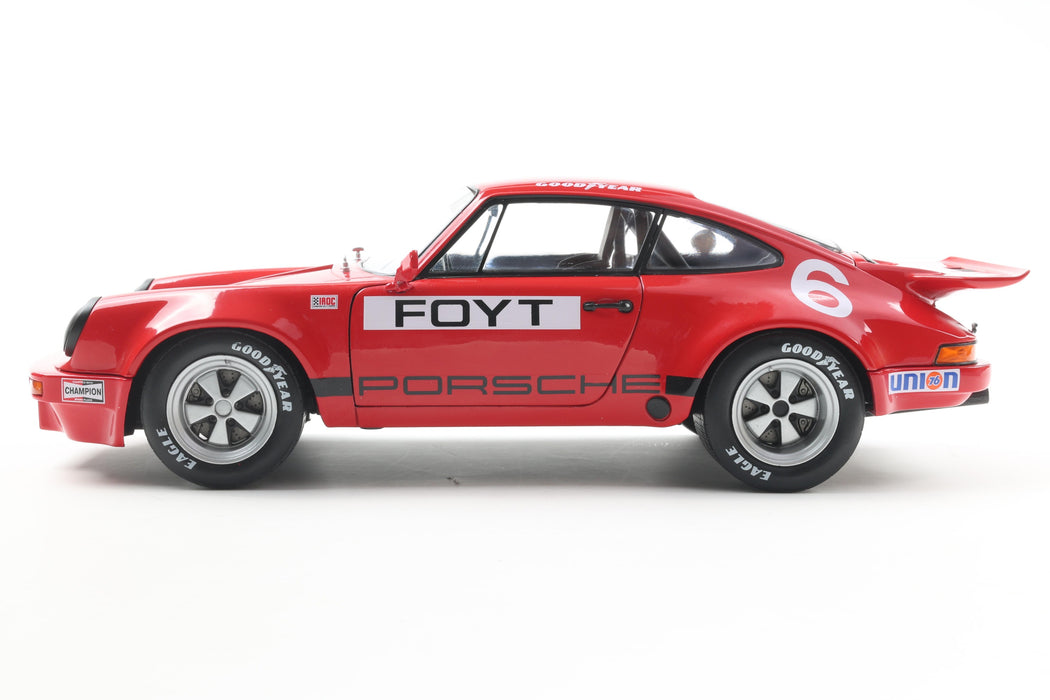 1:18 Porsche 911 IROC Red #6 Foyt IROC Daytona 1974