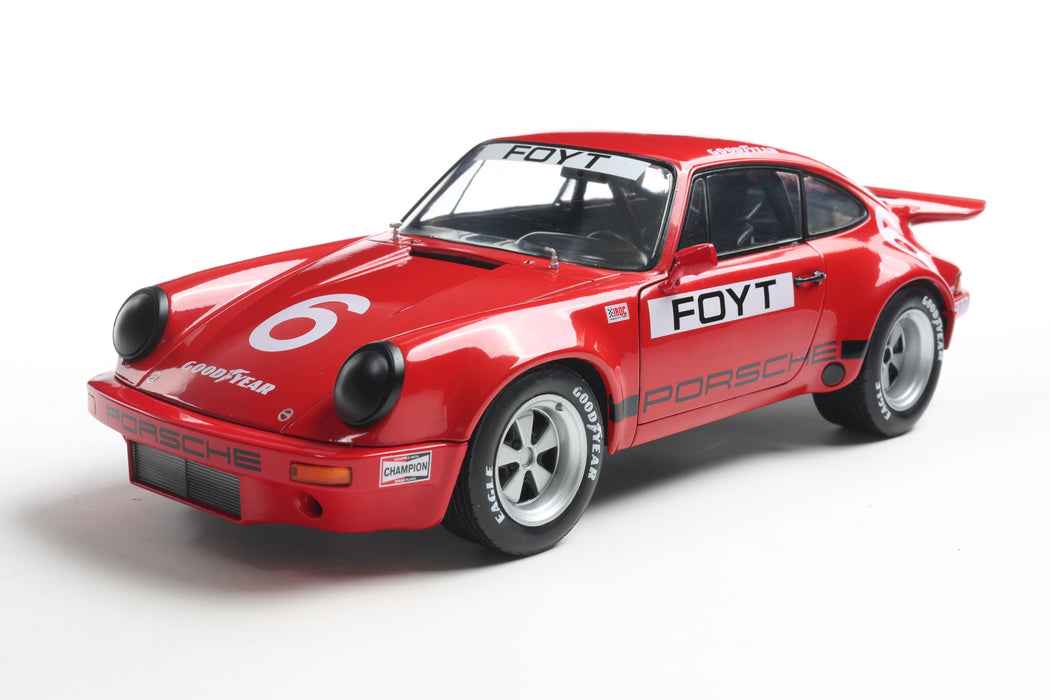 1:18 Porsche 911 IROC Red #6 Foyt IROC Daytona 1974