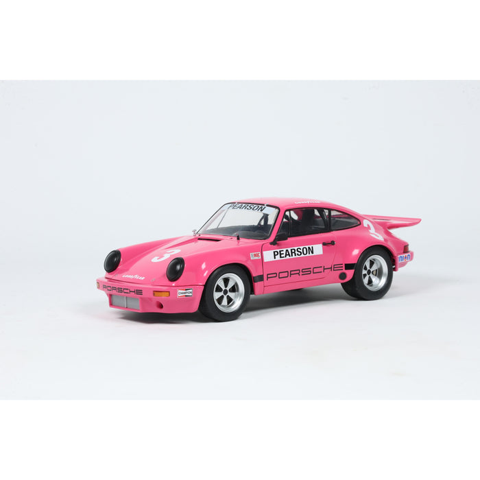 1:18 PORSCHE 911 IROC PINK #3 PEARSON IROC DAYTONA 1974