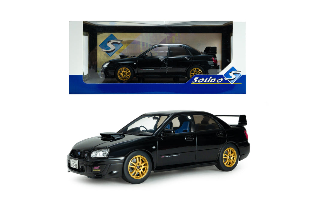 1:18 SUBARU IMPREZA WRX STI JAVA BLACK PEARL 2004