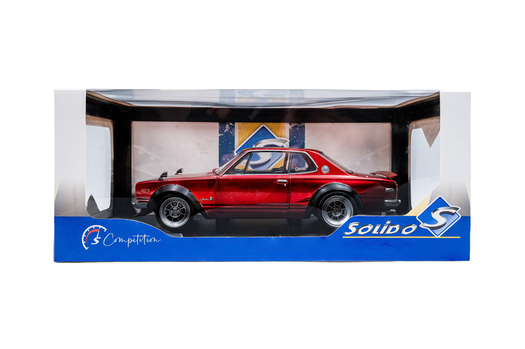 1:18 Nissan Skyline (C10) Hakosuka Solido Works Red Metallic 1970