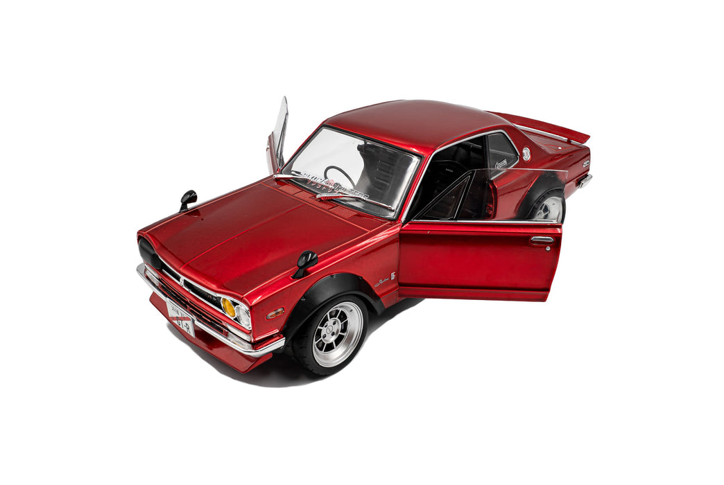 1:18 Nissan Skyline (C10) Hakosuka Solido Works Red Metallic 1970