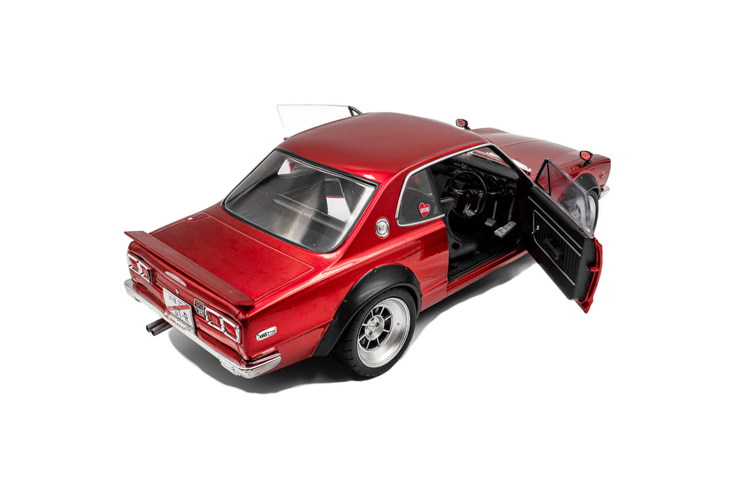 1:18 Nissan Skyline (C10) Hakosuka Solido Works Red Metallic 1970