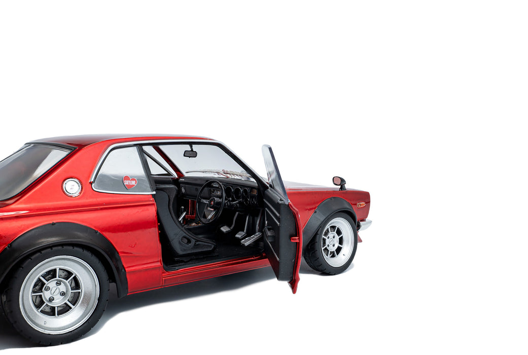1:18 Nissan Skyline (C10) Hakosuka Solido Works Red Metallic 1970