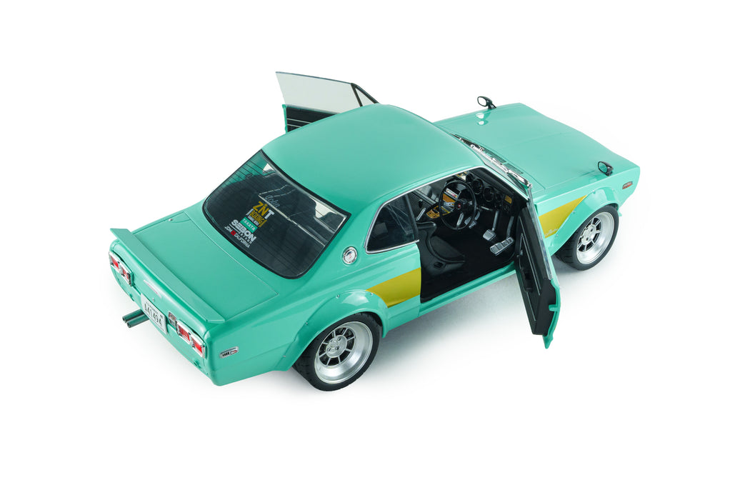 1:18 NISSAN SKYLINE 2000 GT-R (KPGC10) HAKOSUKA SOLIDO WORKS MINT GREEN 1970