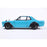 1:18 NISSAN SKYLINE 2000 GT-R (KPGC10) HAKOSUKA LIBERTY WALK BODY KIT BLUE 1970