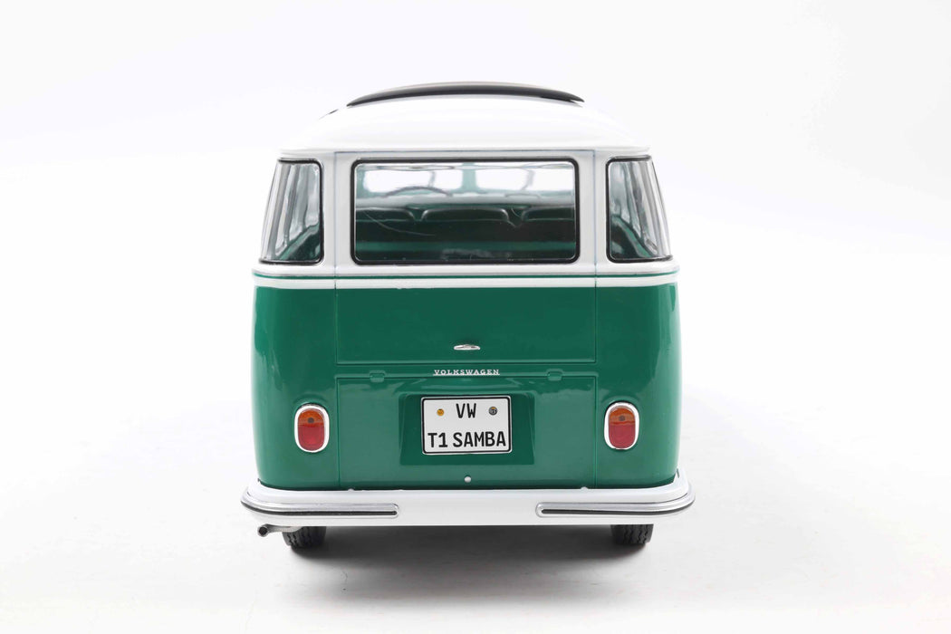 1:18 VOLKSWAGEN T1 SAMBA GREEN / WHITE 1962