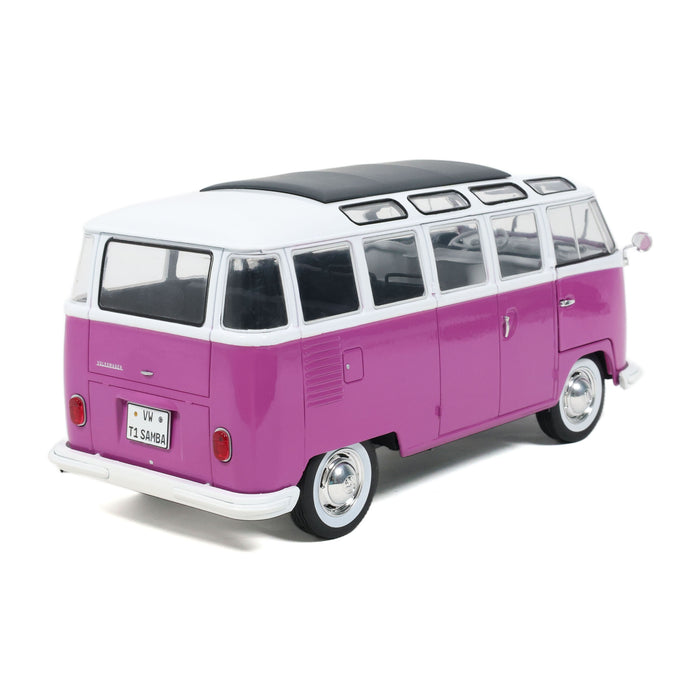1:18 VOLKSWAGEN T1 SAMBA - VIOLET / BLANC - 1962