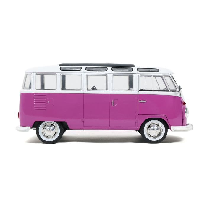 1:18 VOLKSWAGEN T1 SAMBA - VIOLET / BLANC - 1962