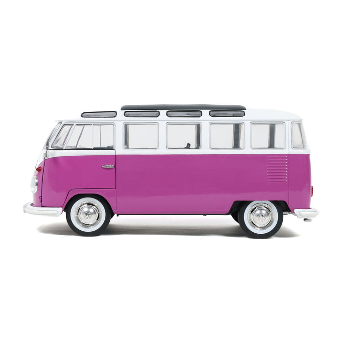 1:18 VOLKSWAGEN T1 SAMBA - VIOLET / BLANC - 1962