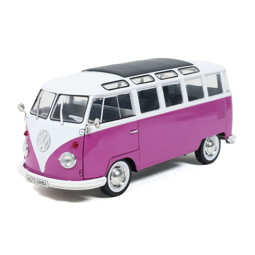 1:18 VOLKSWAGEN T1 SAMBA - VIOLET / BLANC - 1962