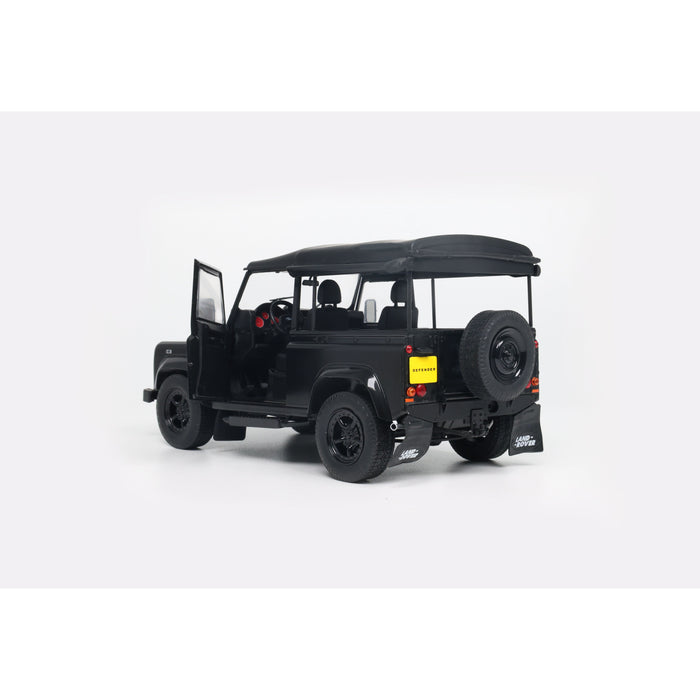 1:18 LAND ROVER DEFENDER 90 SHORT WITH REAR COVER BLACK 2016