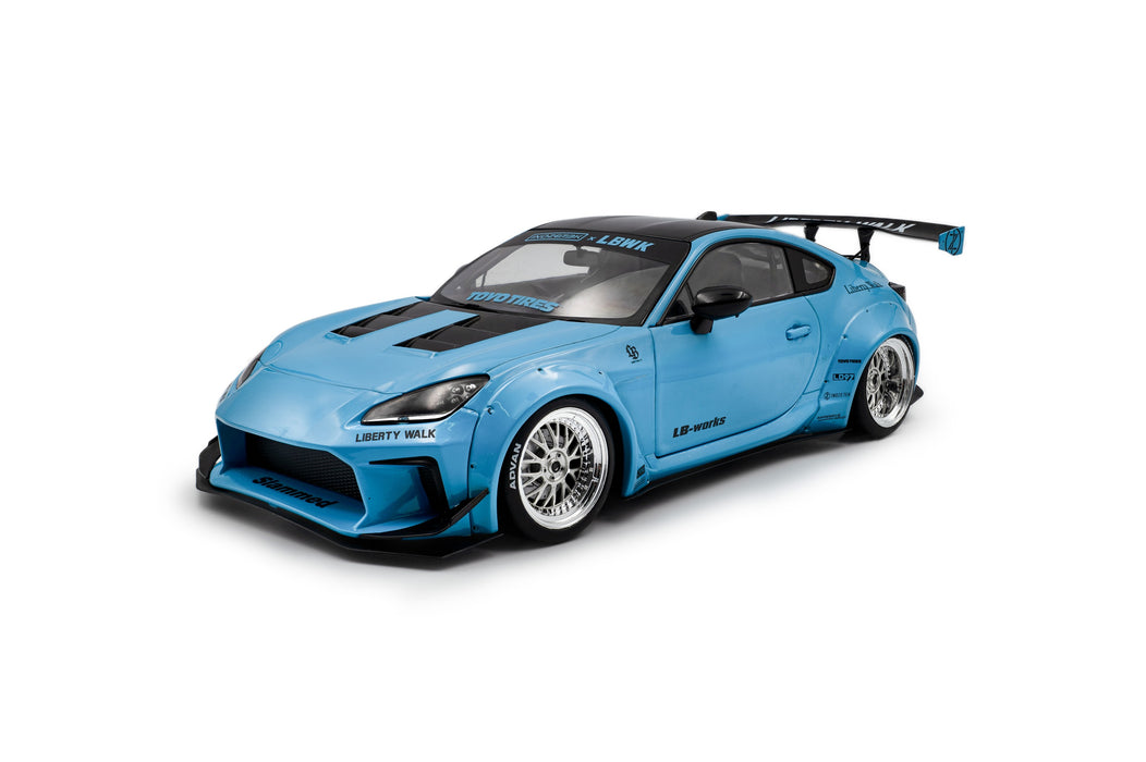 1:18 Toyota GR86 LBWK Body Kit Baby Blue 2024