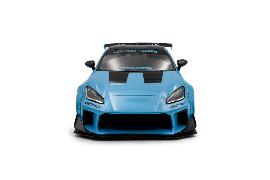 1:18 Toyota GR86 LBWK Body Kit Baby Blue 2024