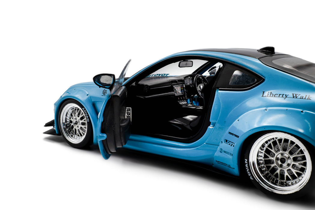 1:18 Toyota GR86 LBWK Body Kit Baby Blue 2024