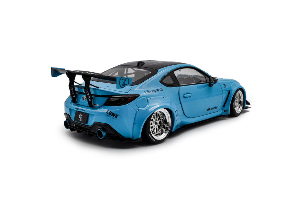 1:18 Toyota GR86 LBWK Body Kit Baby Blue 2024