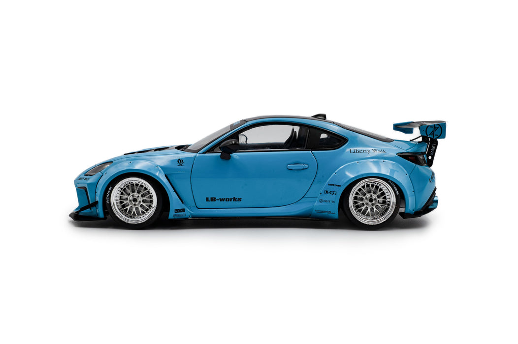 1:18 Toyota GR86 LBWK Body Kit Baby Blue 2024