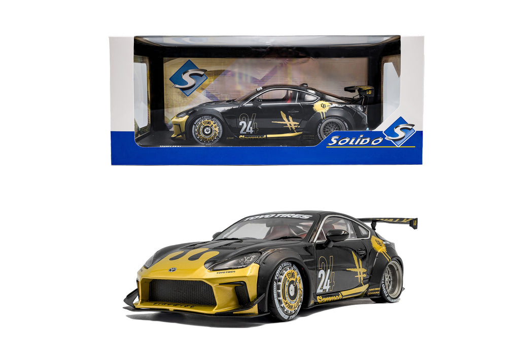 1:18 Toyota GR86 Liberty Walk Body Kit Black & Gold 2024