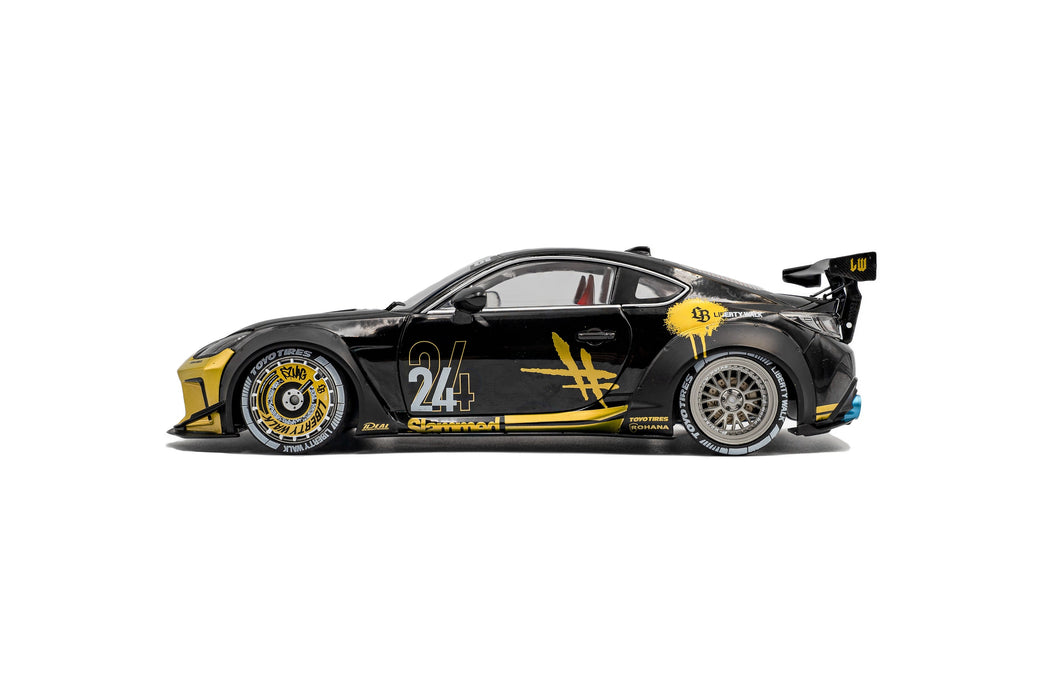 1:18 Toyota GR86 Liberty Walk Body Kit Black & Gold 2024
