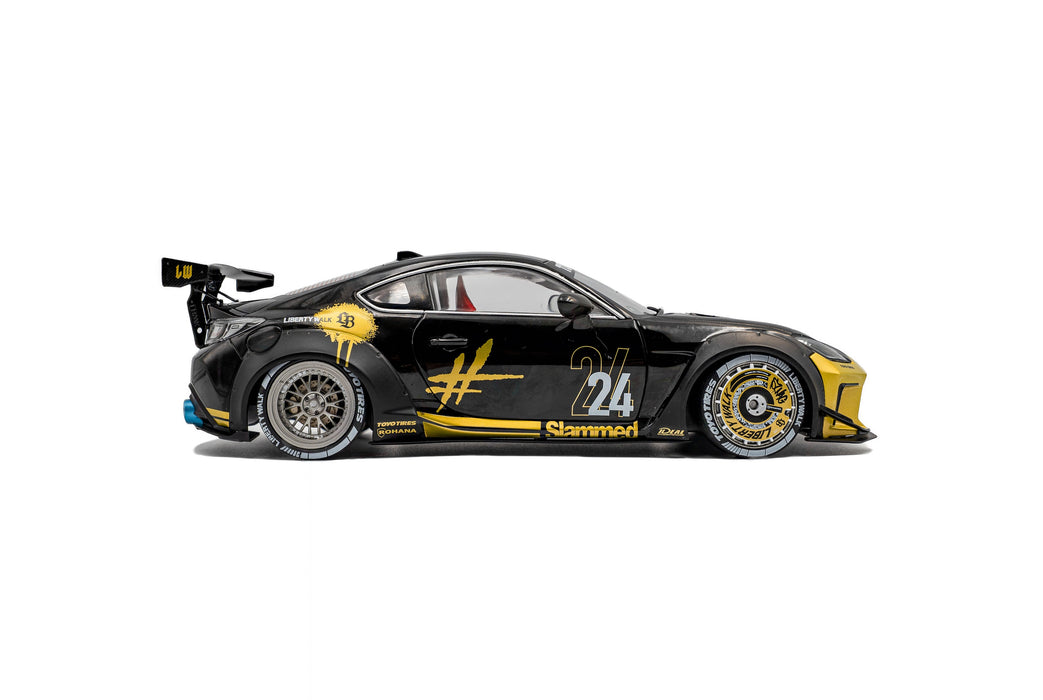 1:18 Toyota GR86 Liberty Walk Body Kit Black & Gold 2024