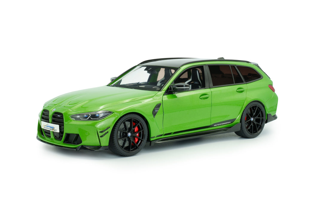 1:18 BMW M3 Touring with Performance Parts Green Metallic 2024