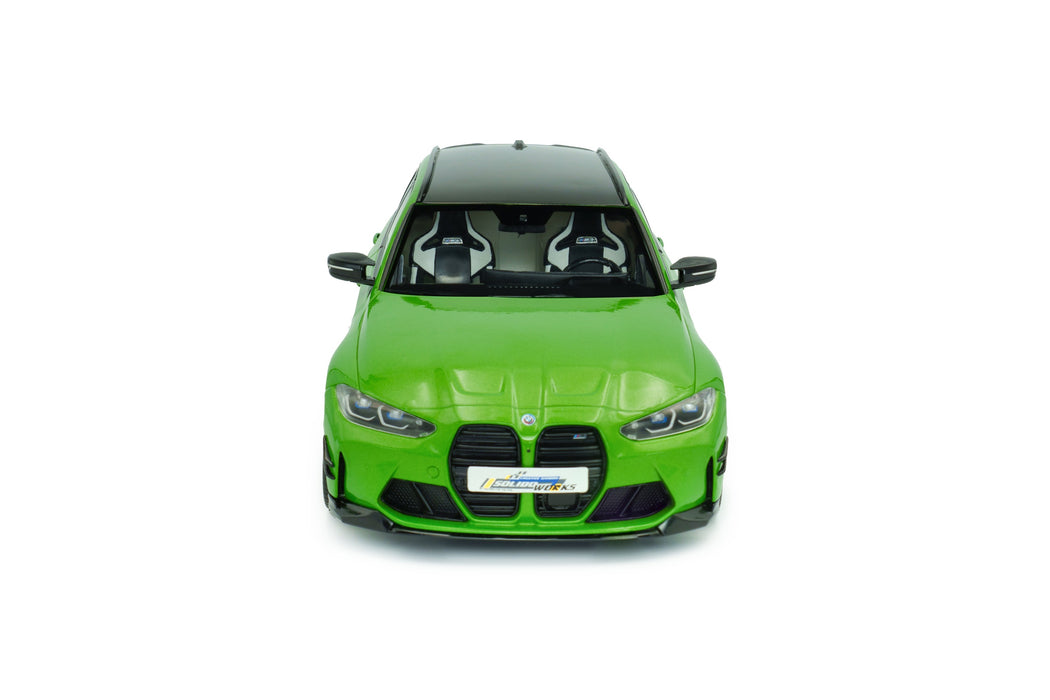 1:18 BMW M3 Touring with Performance Parts Green Metallic 2024