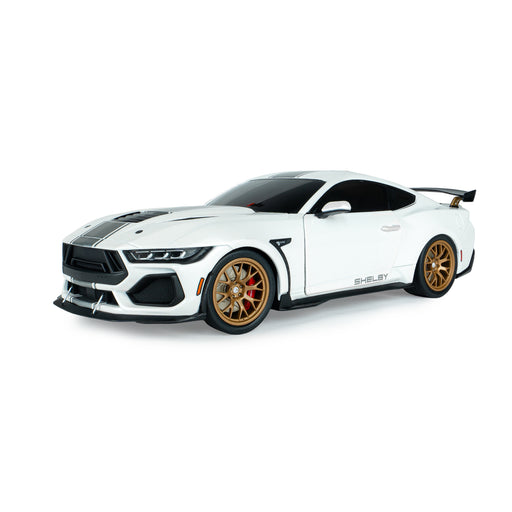 1:18 SHELBY MUSTANG SUPER SNAKE WHITE / SILVER STRIPES 2025