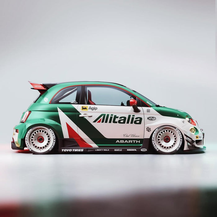 1:18 FIAT 595 ABARTH LIBERTY WALK BODY KIT RALLY TRIBUTO 2025