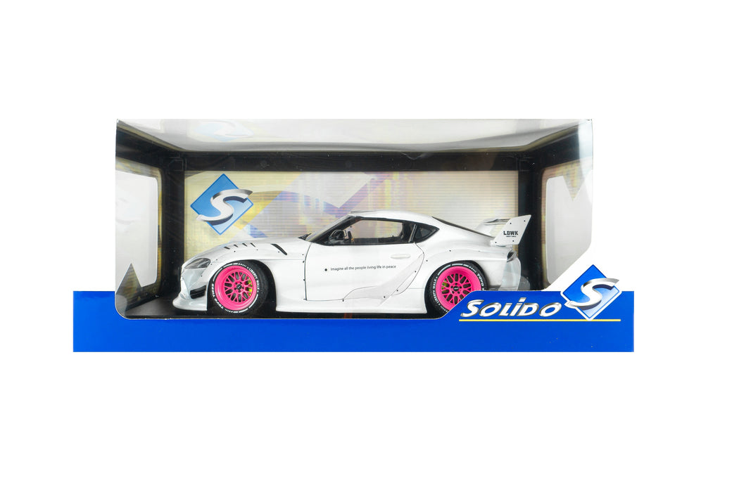 1:18 TOYOTA GR SUPRA LIBERTY WALK BODY KIT WHITE PINK 2025