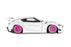 1:18 TOYOTA GR SUPRA LIBERTY WALK BODY KIT WHITE PINK 2025