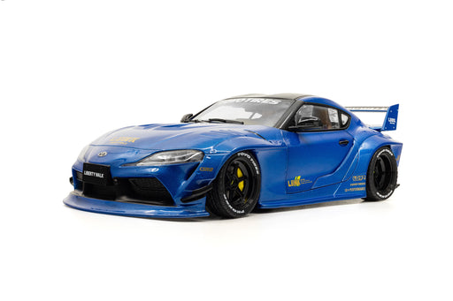 1:18 TOYOTA GR SUPRA LIBERTY WALK BODY KIT BLUE METALLIC 2025