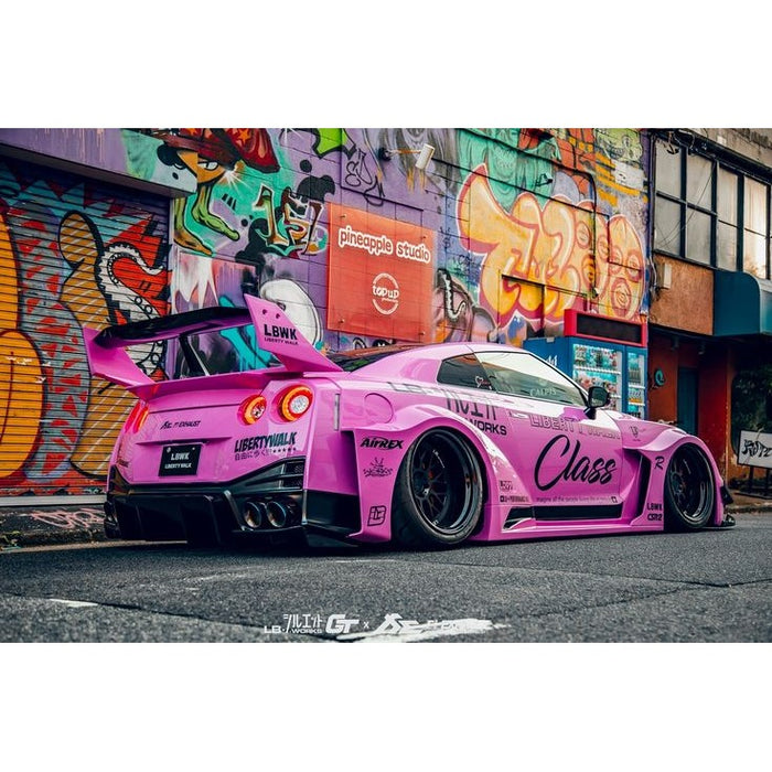 1:18 NISSAN GT-R (R35) LIBERTY WALK SILHOUETTE BODY KIT PINK 2025
