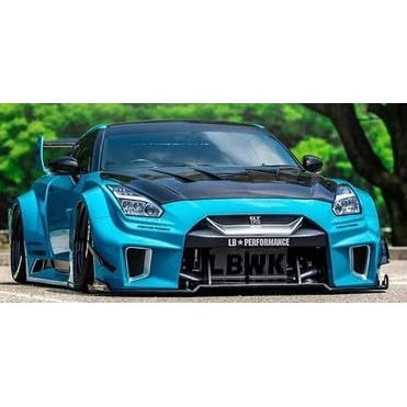 1:18 NISSAN GT-R (R35) LIBERTY WALK SILHOUETTE BODY KIT BLUE METALLIC 2025