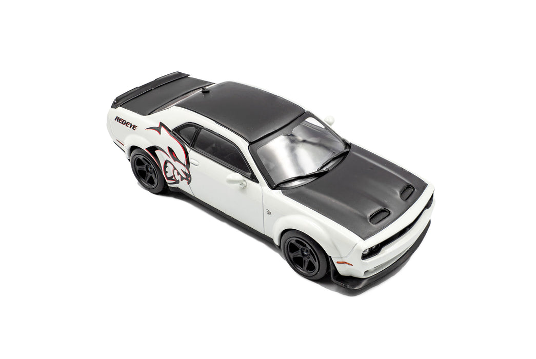 1:43 DODGE CHALLENGER SRT HELLCAT REDEYE WIDEBODY CUSTOM WHITE KNUCKLE 2020