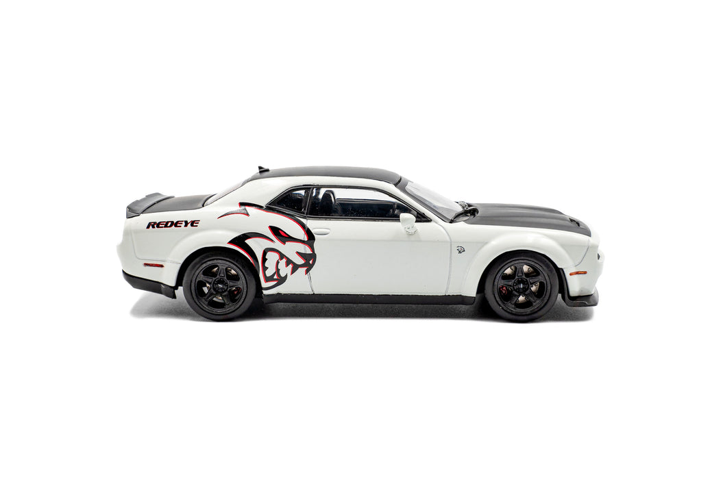 1:43 DODGE CHALLENGER SRT HELLCAT REDEYE WIDEBODY CUSTOM WHITE KNUCKLE 2020