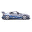 1:43 NISSAN GT-R (R35) LIBERTY WALK SILHOUETTE SILVER AND BLUE STRIPES 2020