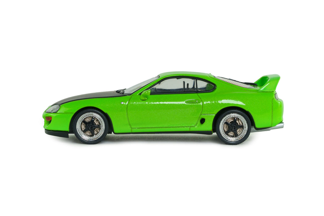 1:43 TOYOTA SUPRA MK.4 SOLIDO WORKS NEON GREEN 2001