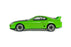 1:43 TOYOTA SUPRA MK.4 SOLIDO WORKS NEON GREEN 2001
